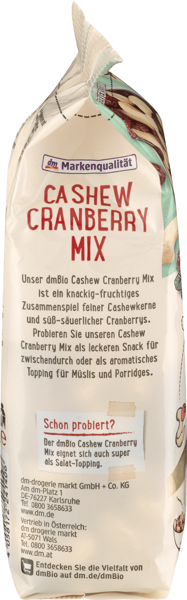 Nuss- & Trockenfrüchtemischung Cashew Cranberry Mix, 150 g