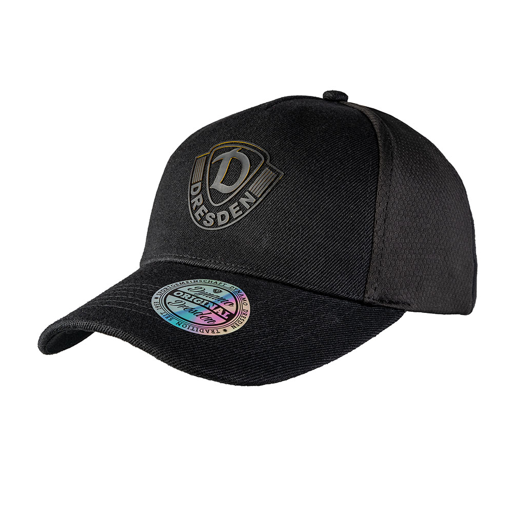 Basecap RUBBER WAPPEN Snapback schwarz