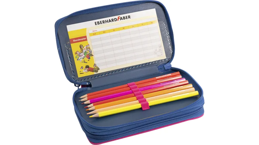 EBERHARD FABER  Triple Decker Schüleretui Schmetterling pink