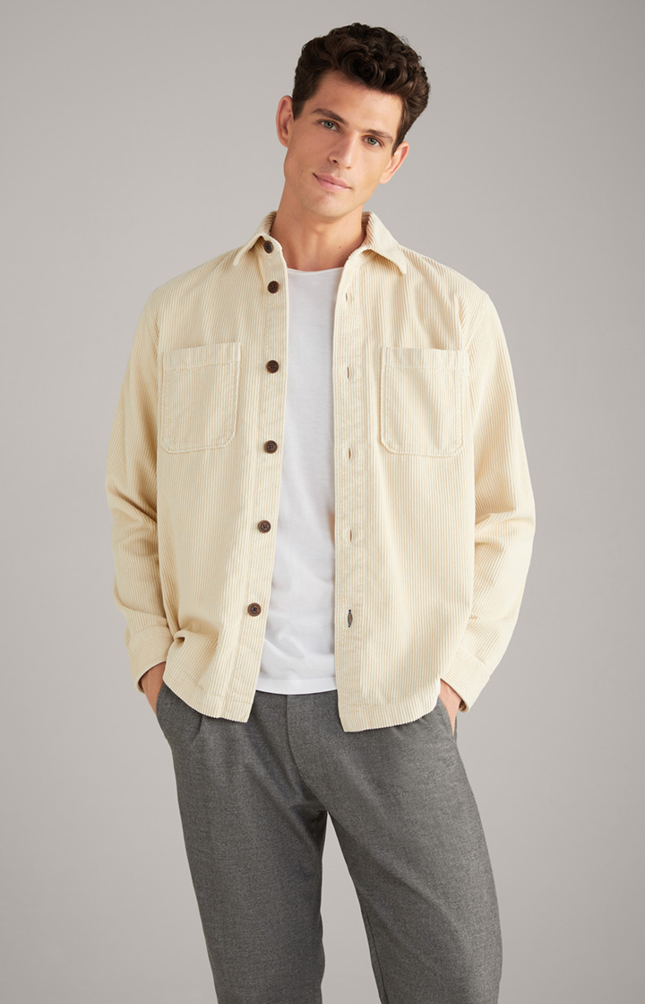 Cord-Hemd Harper in Beige