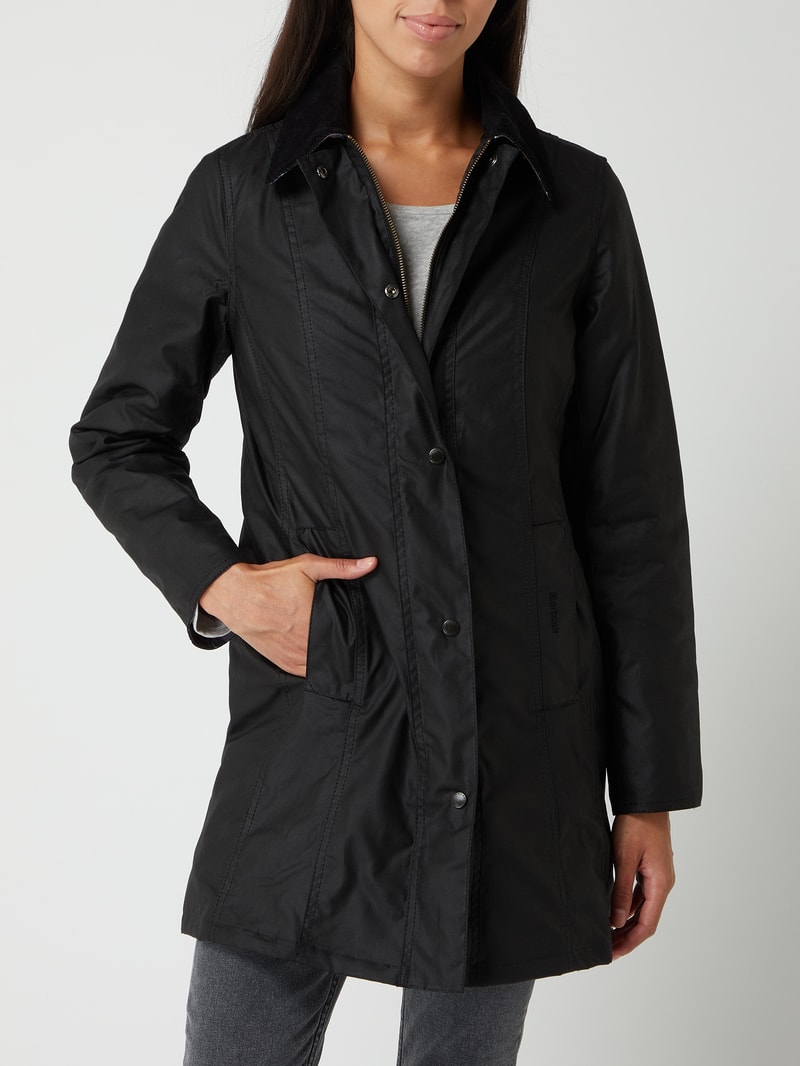 Steppjacke mit Fleecefutter Modell 'Cavalry' in schwarz