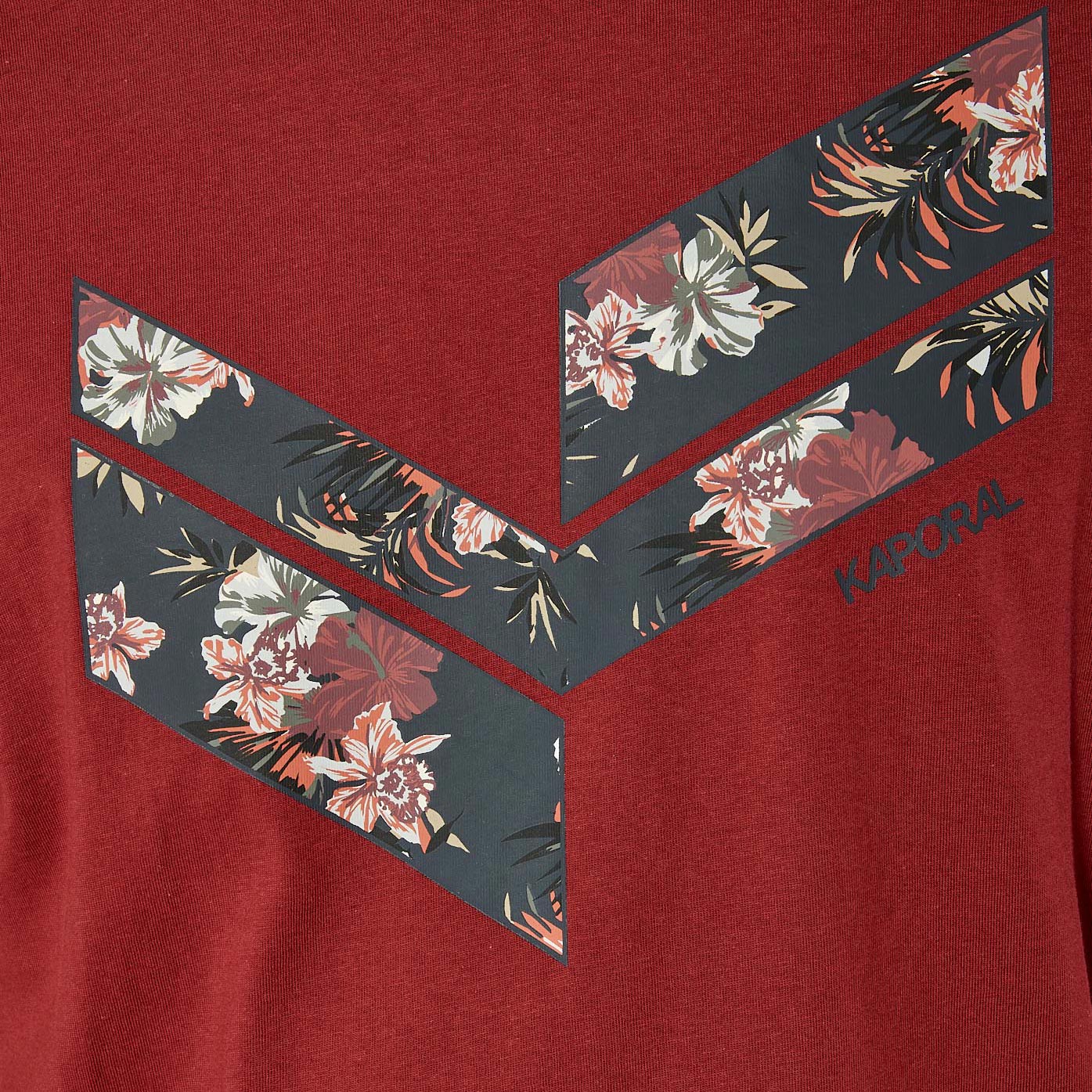 RIZZO  T-shirt bordeaux homme 100% coton