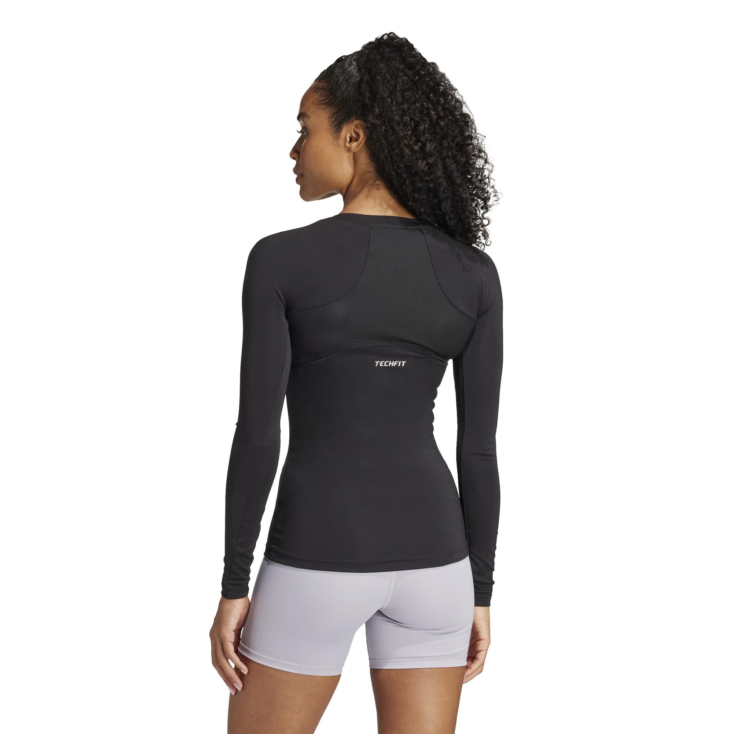 Tech-Fit Longsleeve Damen - Schwarz