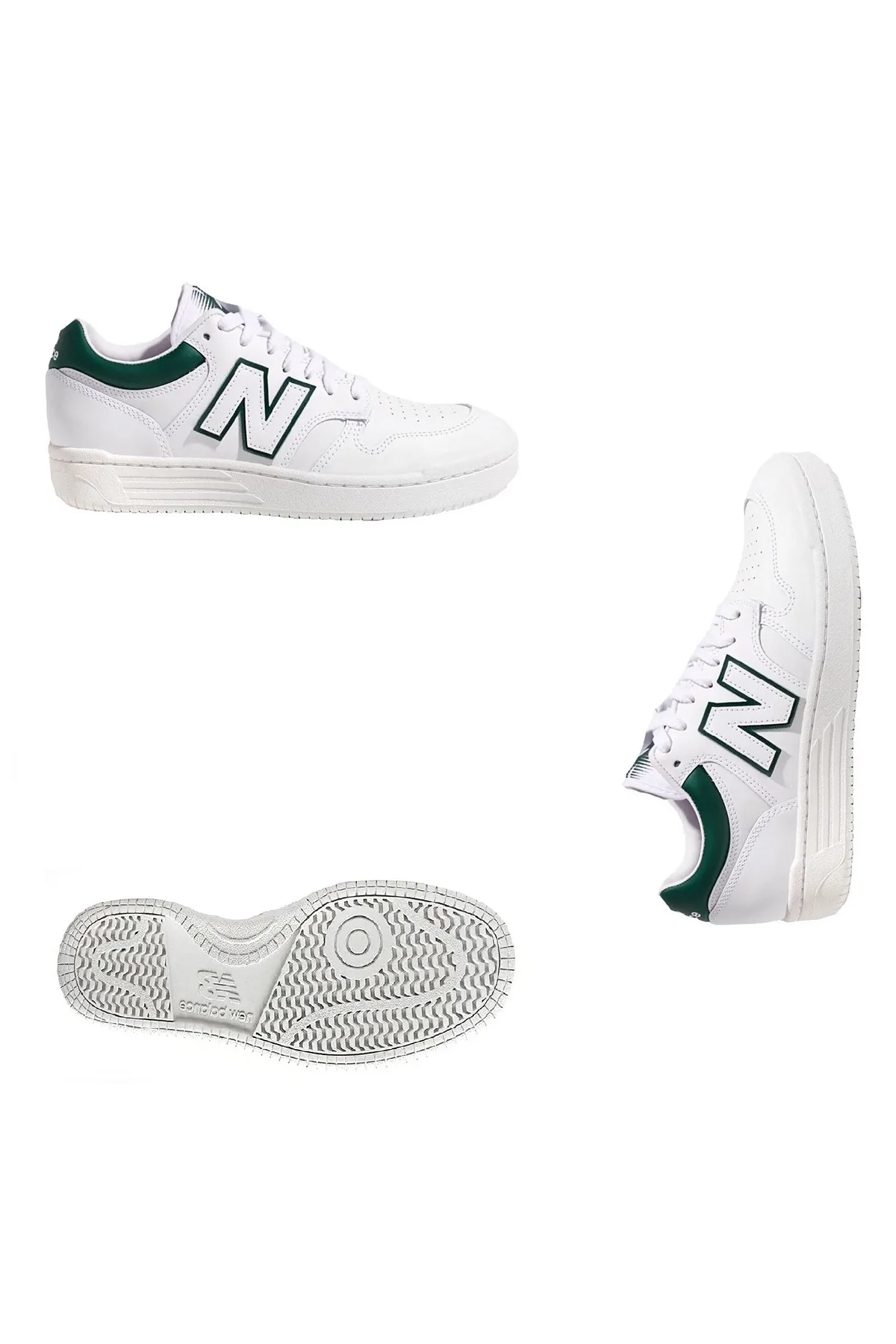New Balance  480 Weiße Unisex-Freizeitschuhe BB480LGT