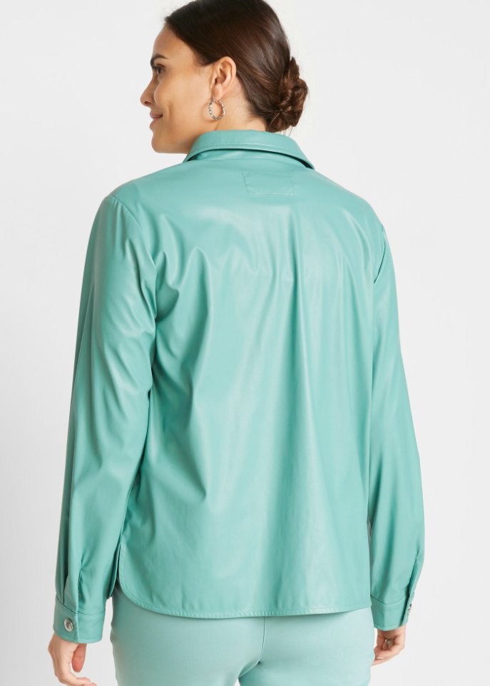 Lederimitat Blusenjacke
