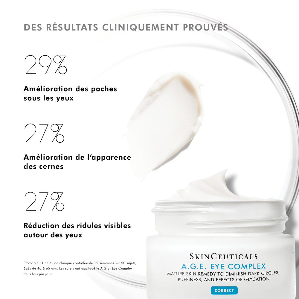 SkinCeuticals A.G.E. Eye Complex Soin anti cernes anti poches pour le contour des yeux - anti-rides et fermeté