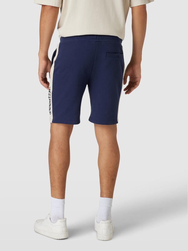 Sweatshorts mit Label-Applikation Modell 'Lallio' in marineblau