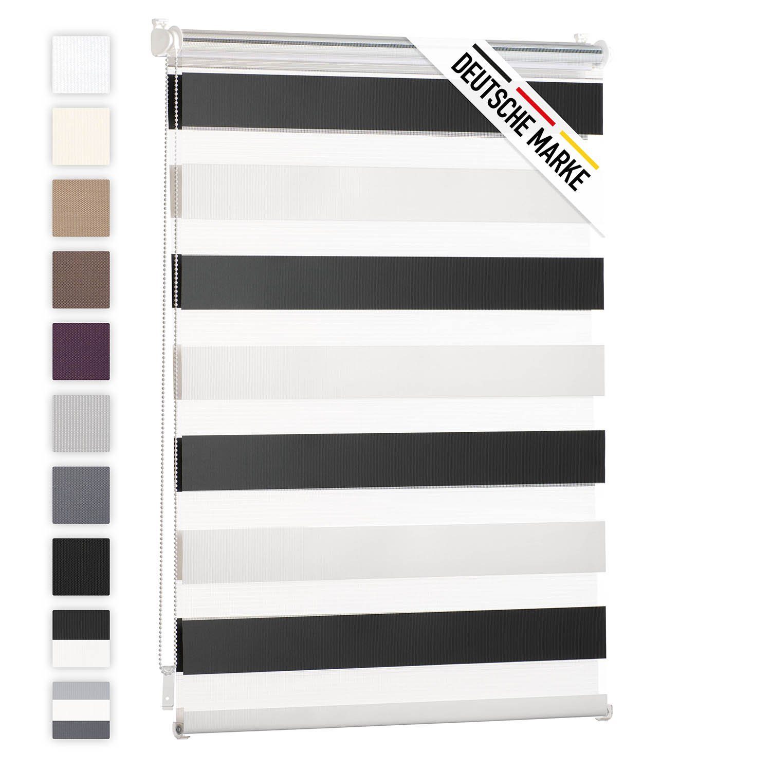 Doppelrollo Klemmfix Rollo, Rollos für Fenster ohne Bohren, Blumtal, Klemmfix, Klemmrollo für Fenster & Türen, Seitenzugrollo