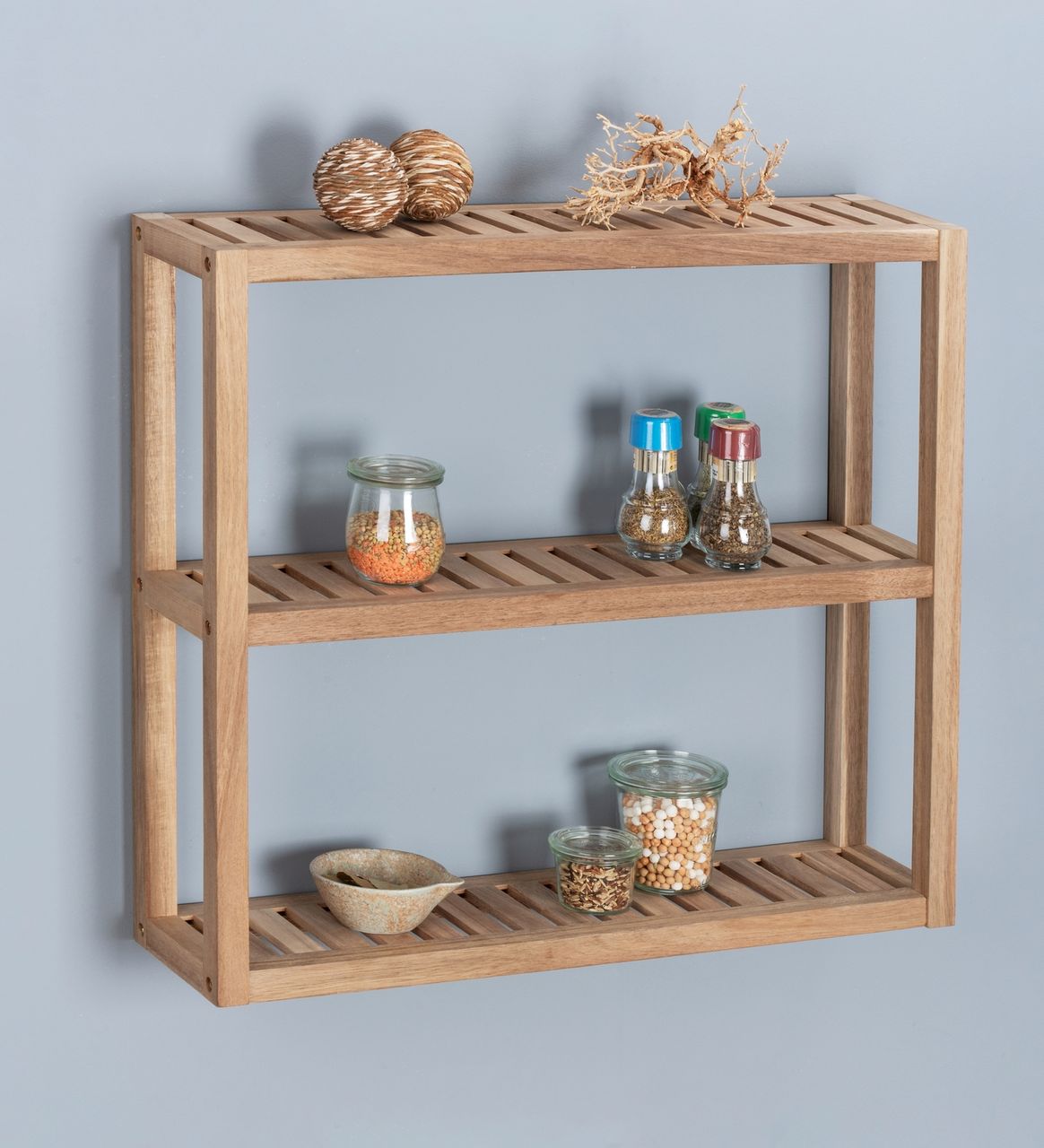 Wenko Wandregal Mod. Acina, Badezimmerregal, Wohnregal, FSC® zertifiziert