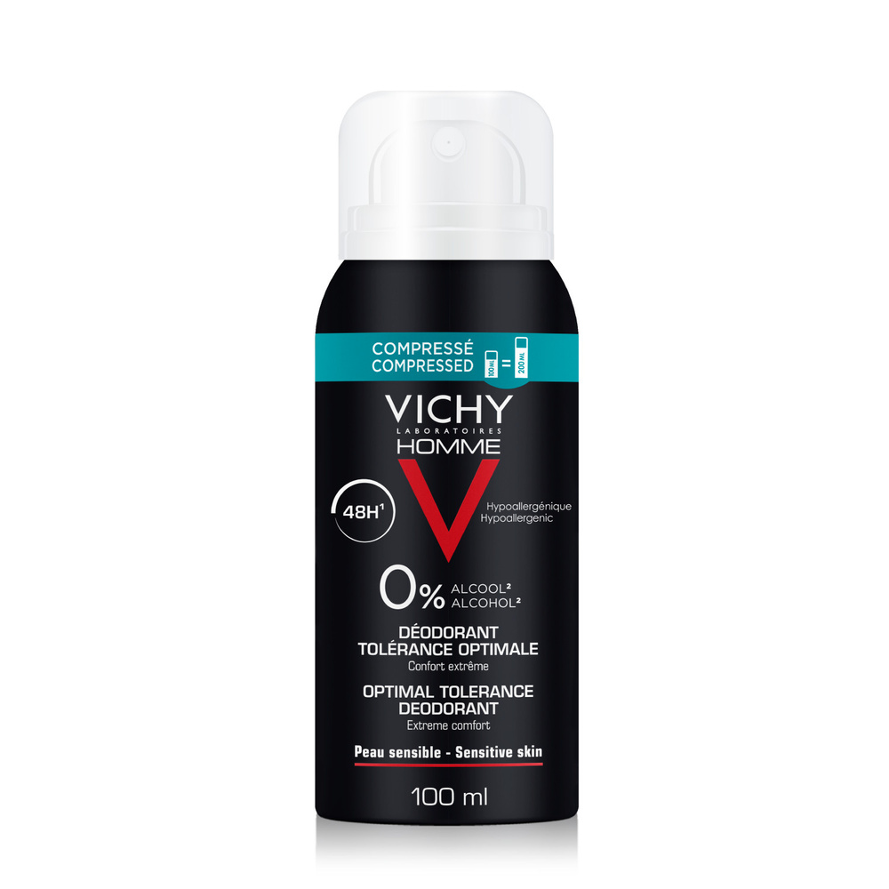 Vichy Homme Déo pour Homme Peau Sensible Format Atomiseur Compréssé