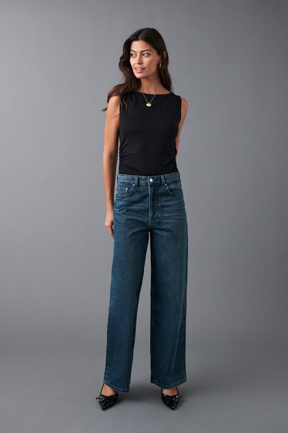 Baggy wide jeans