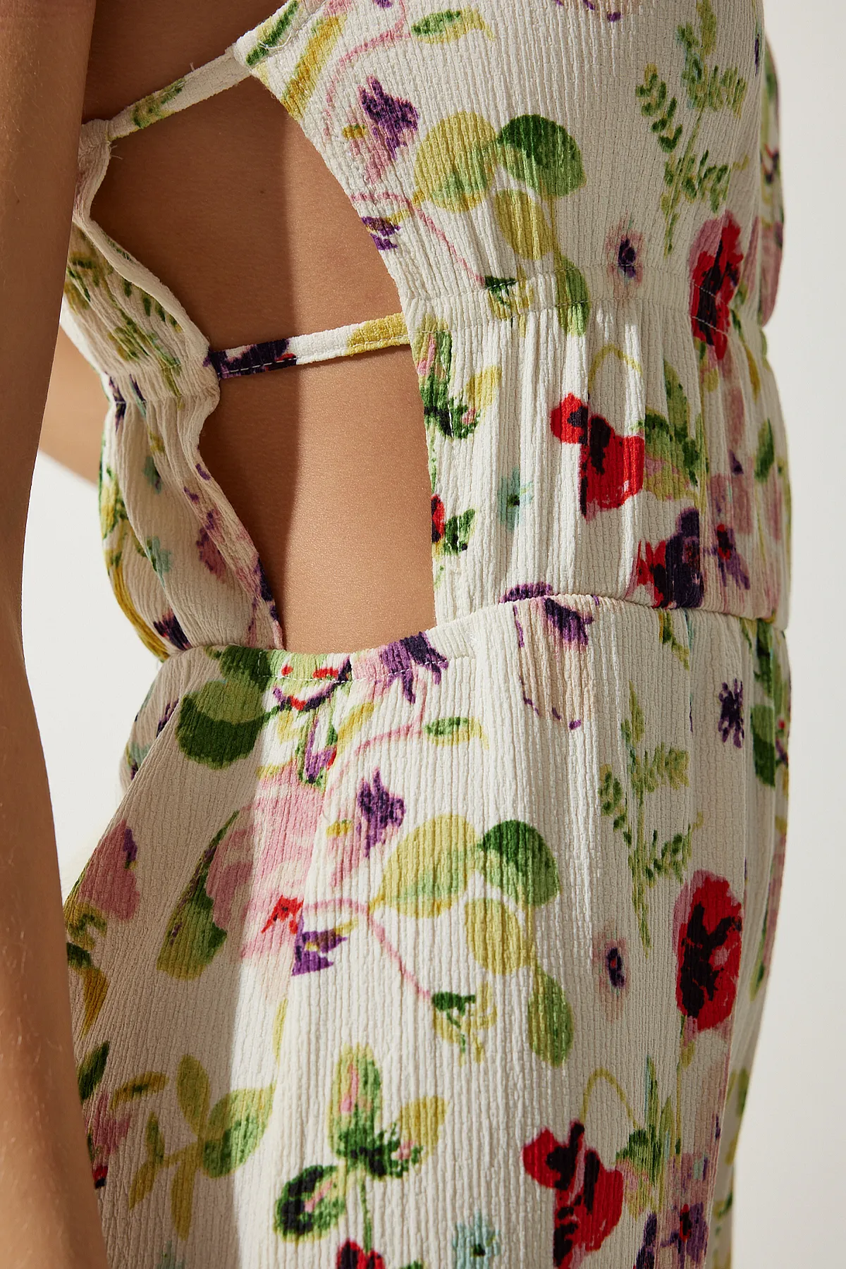Happiness İstanbul  Jumpsuit - Ecru - Regular Fit