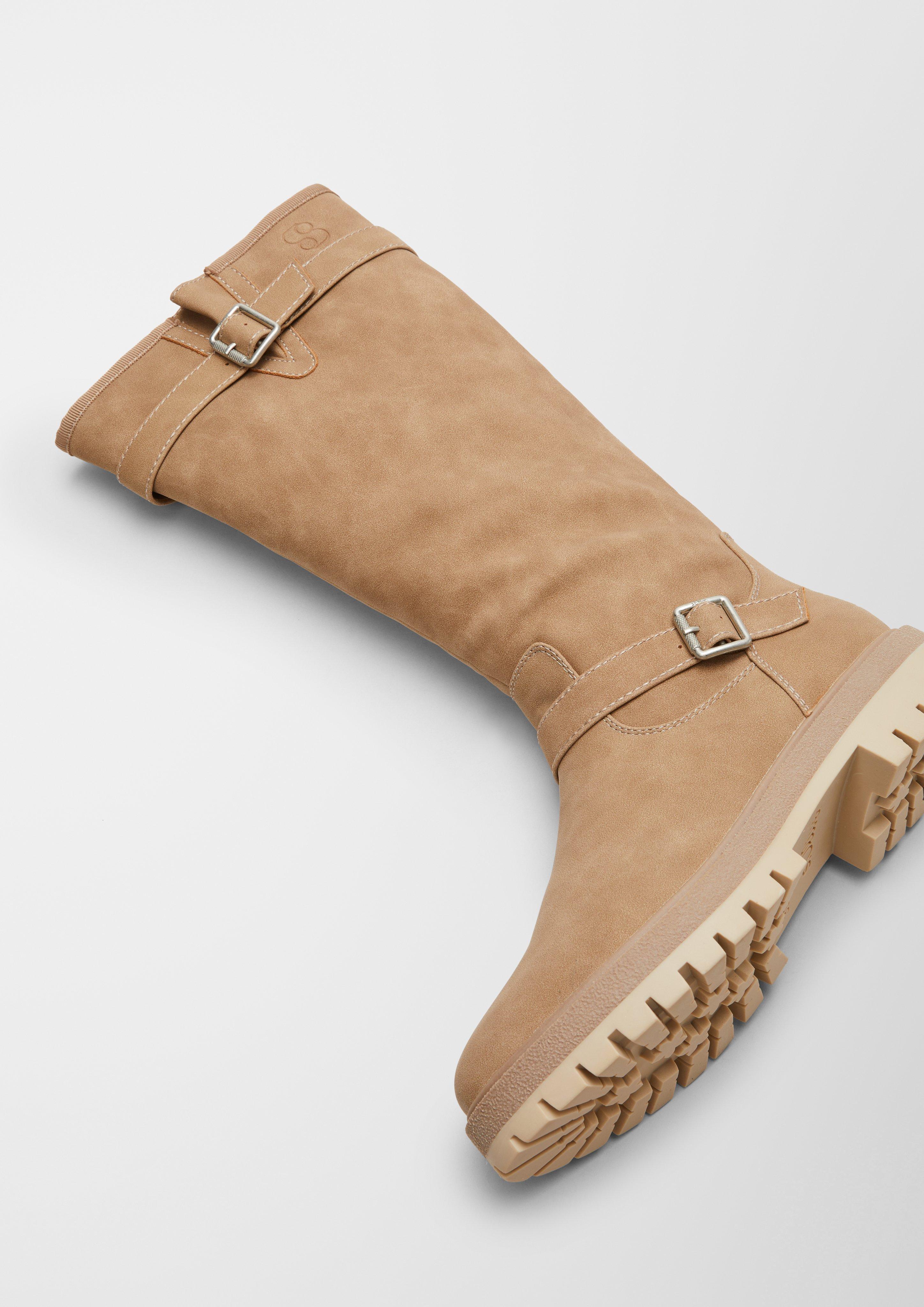Stiefel in Veloursleder-Optik  6006587-440