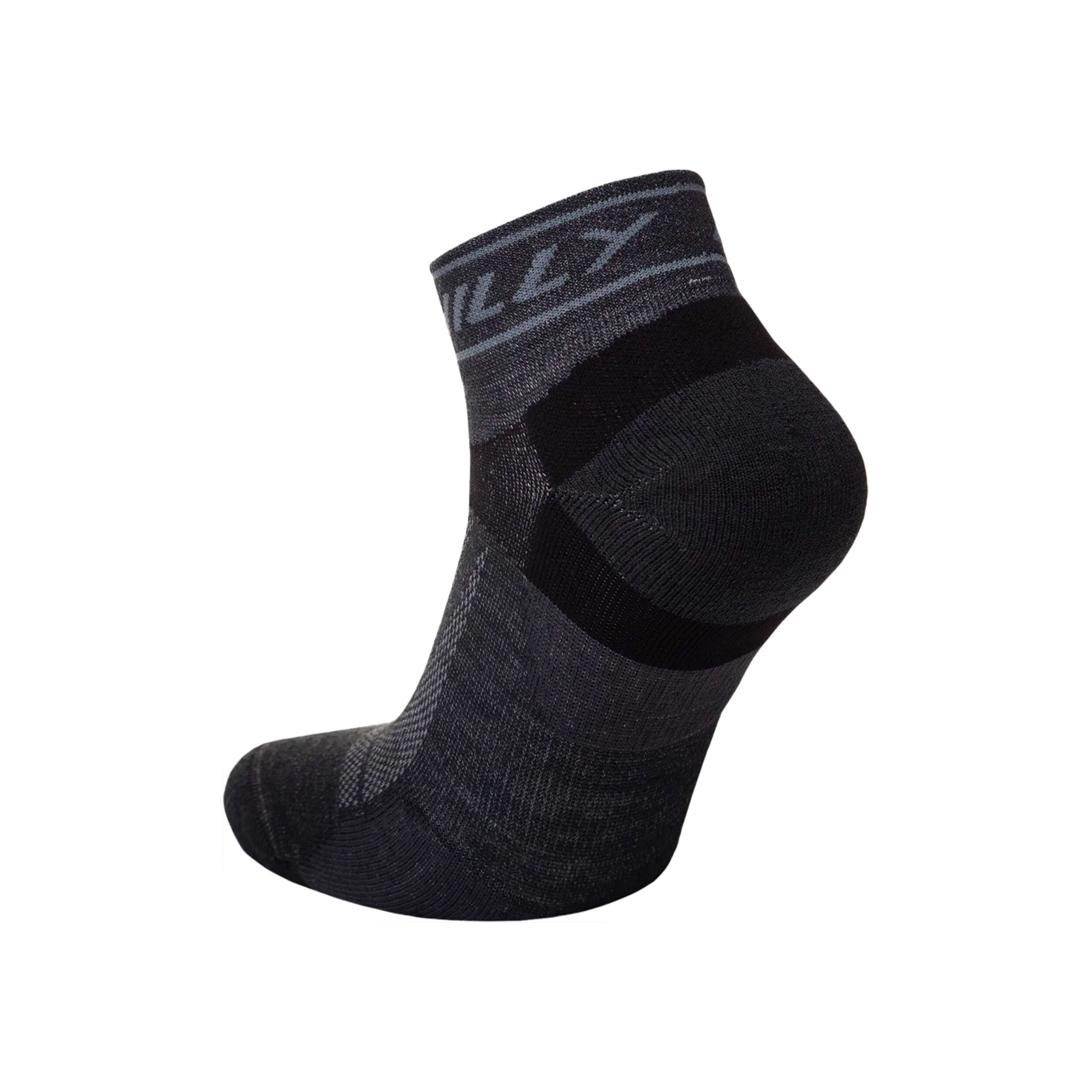 Trail - Quarter - Medium Cushioning Laufsocken - Grau, Schwarz