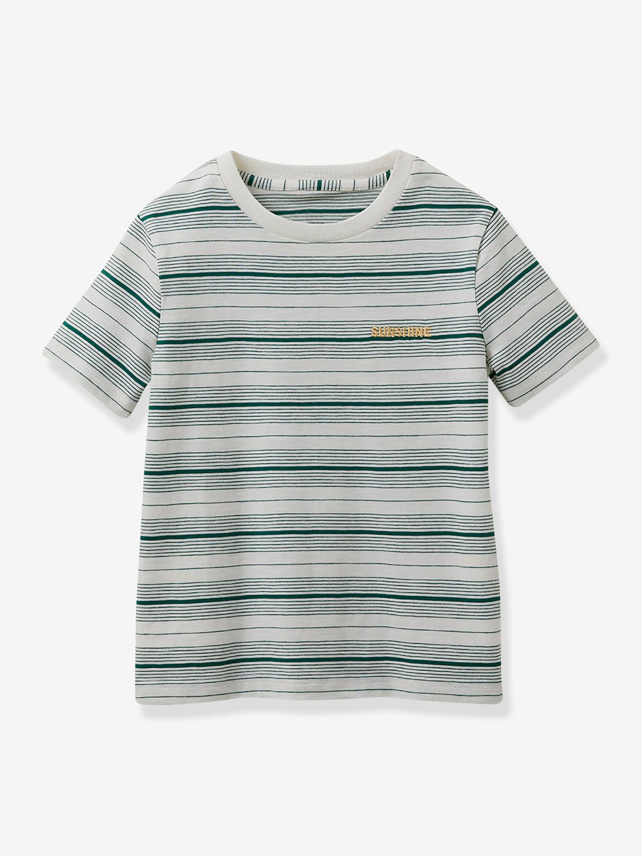 Cyrillus Jungen Ringelshirt CYRILLUS, Bio-Baumwolle - grün