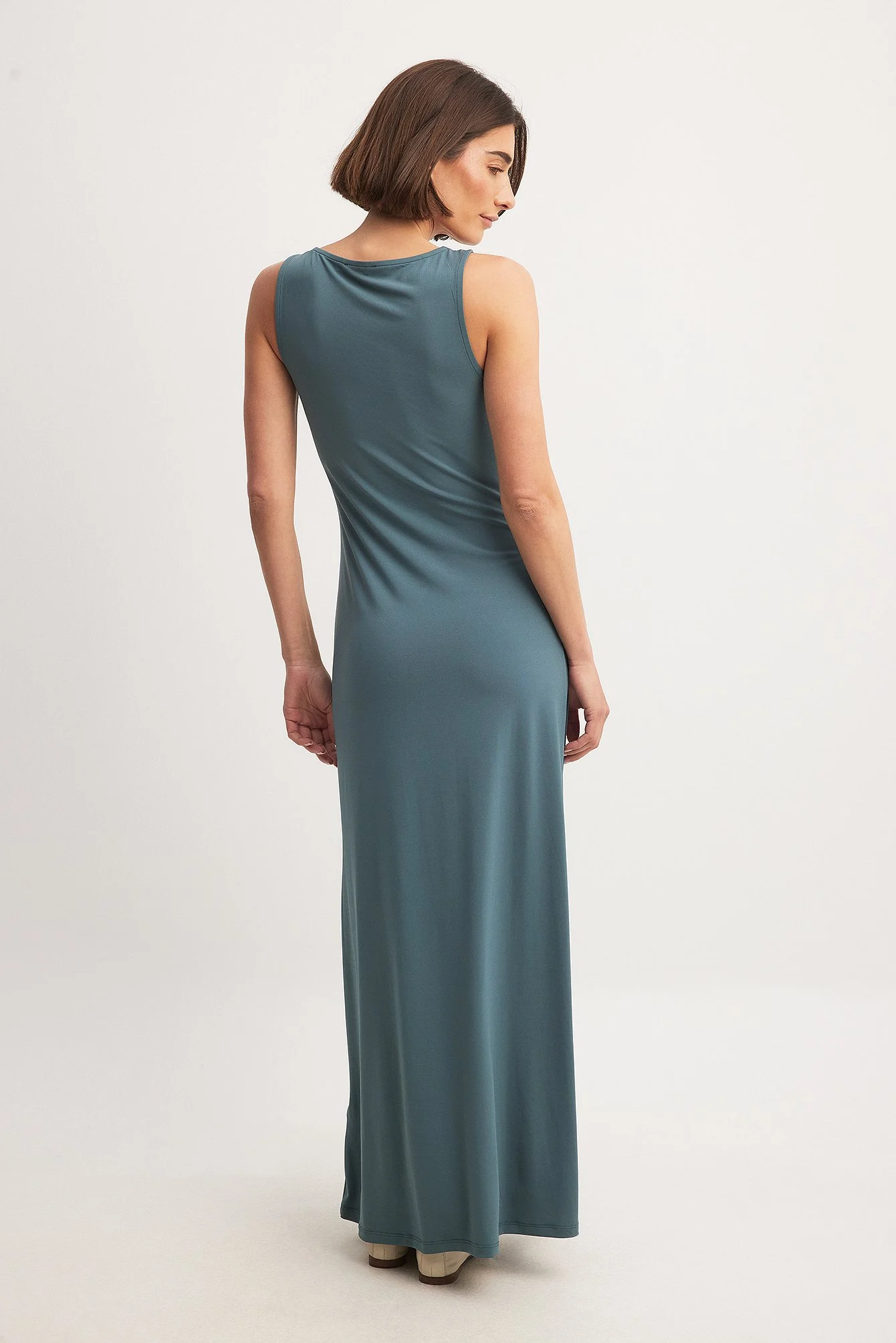 Maxi-Tank-Kleid mit Rundhalsausschnitt