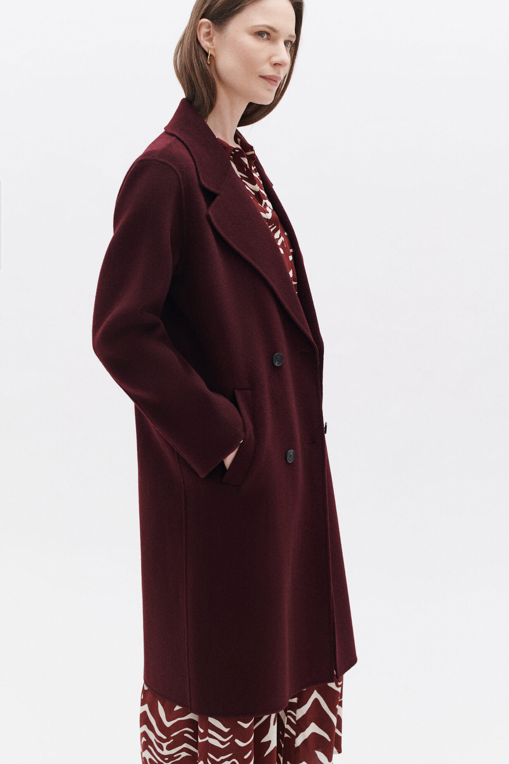 Manteau grenard prune femme