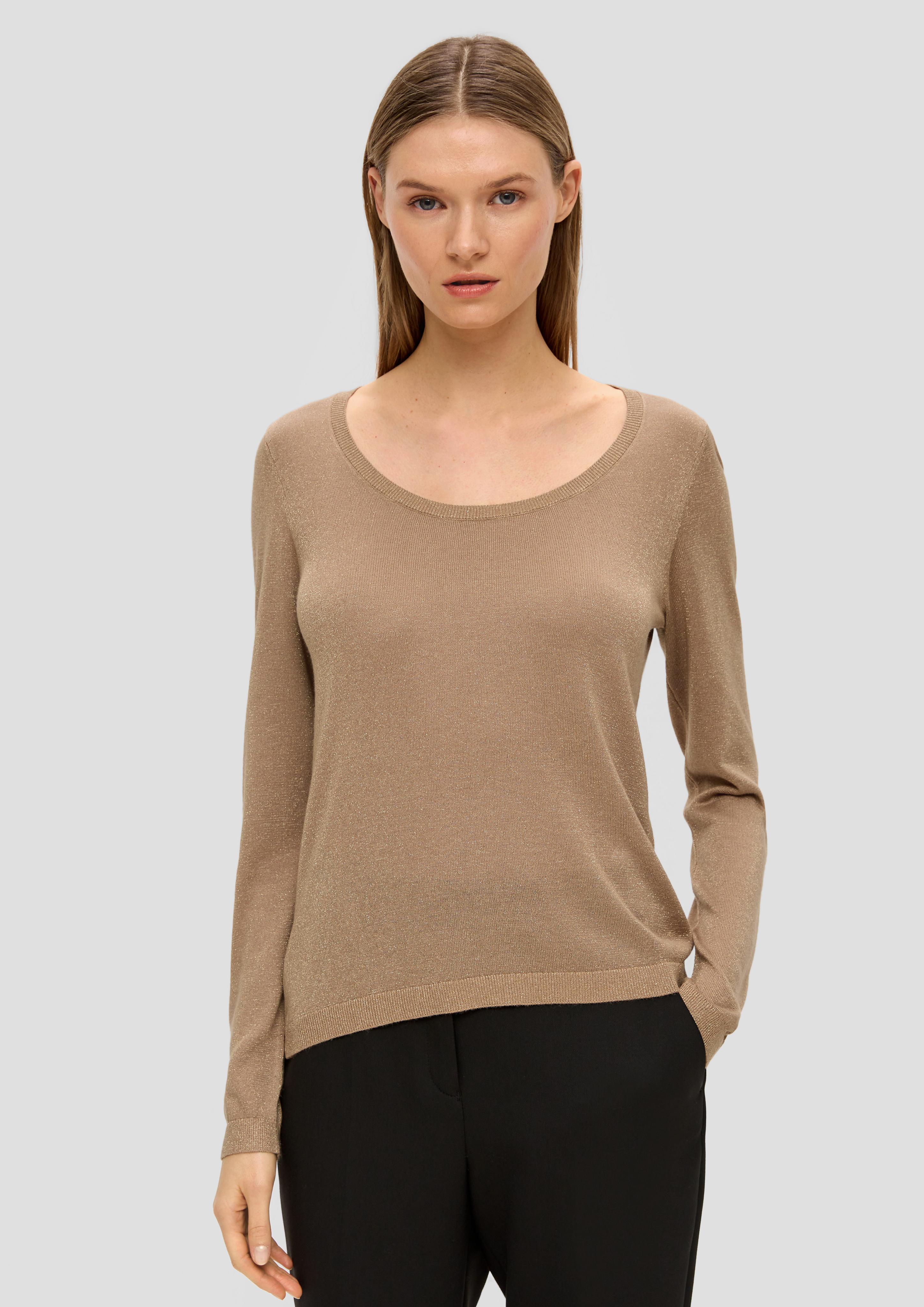 Strickpullover mit Glitzergarn  2140383-84X1