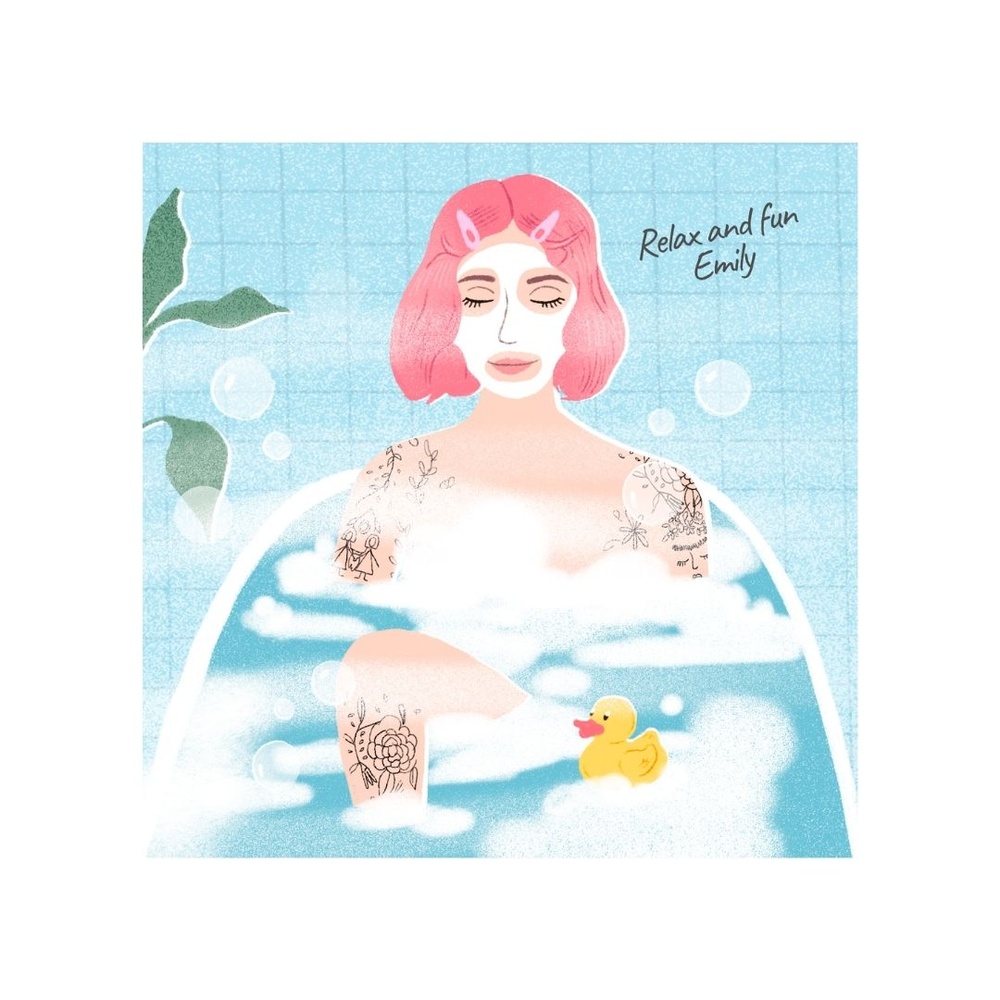 Purobio EMILY - Masque tissu RELAX & FUN Peau sèche - Relaxant