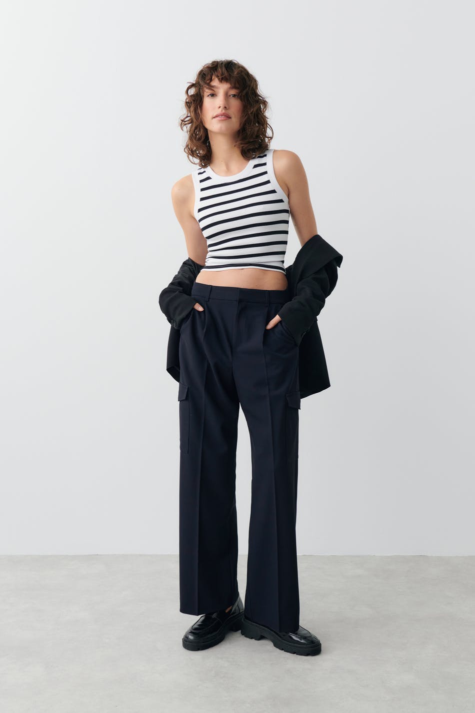 Tailored cargo trousers