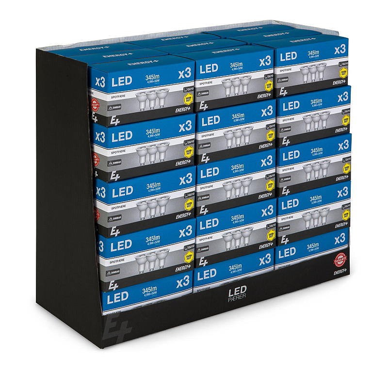 Energy Spotpære LED 345 lm 3-pk Dimbar, GU10