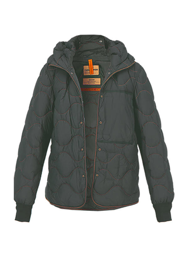 PARAJUMPERS, 2-in-1 Daunenjacke, Mikrofaser wasserabweisend, dunkelgrün