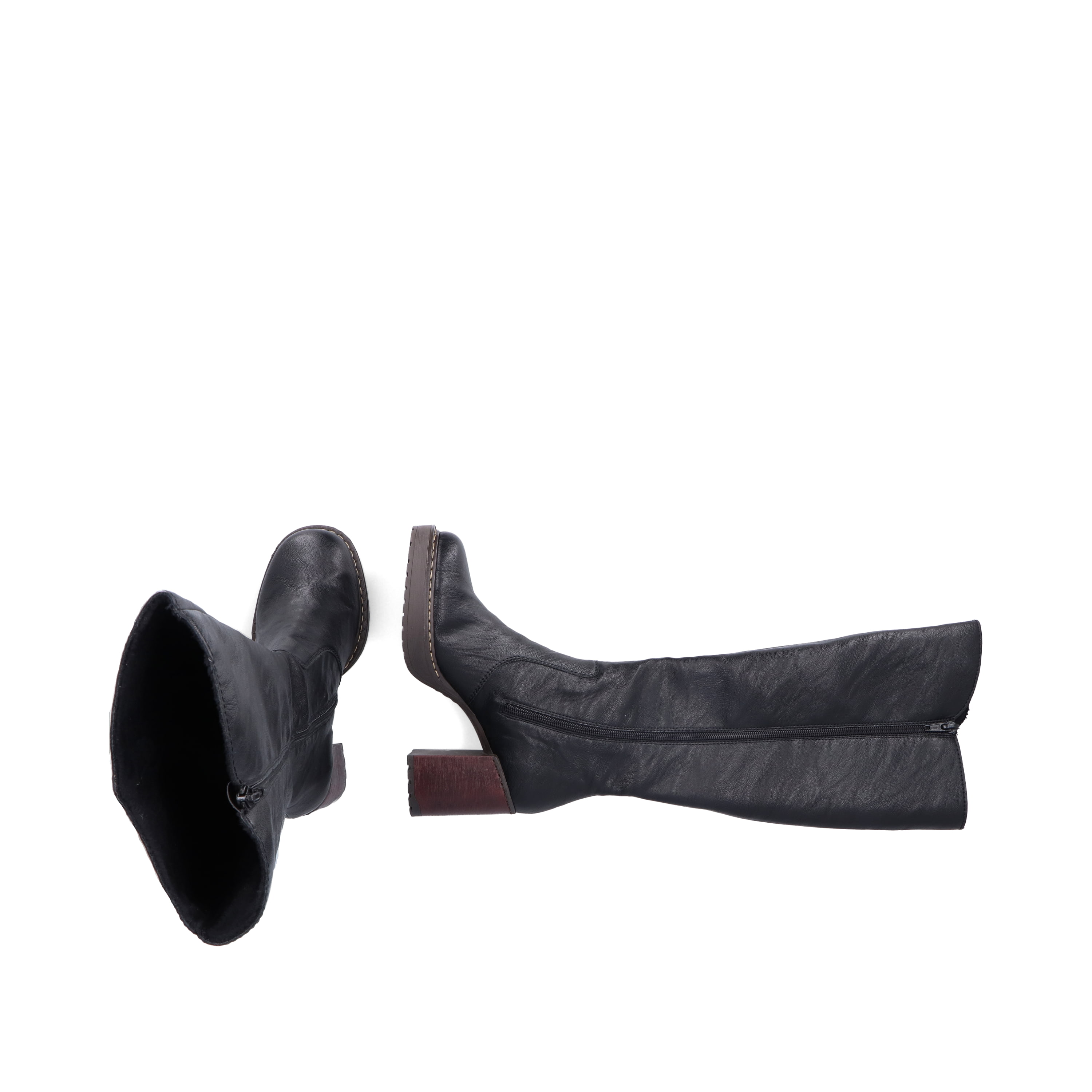 Rieker Damen Hochschaftstiefel tiefschwarz