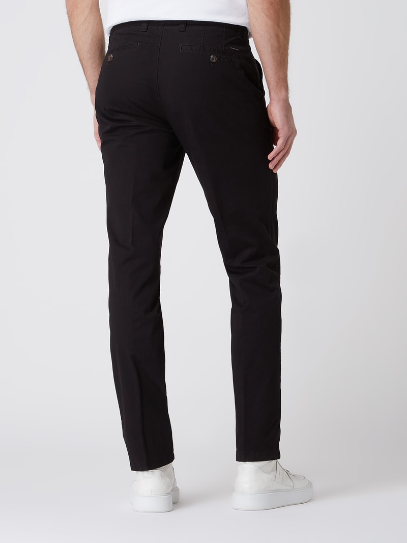 Chino mit Stretch-Anteil Modell 'Jim' in schwarz