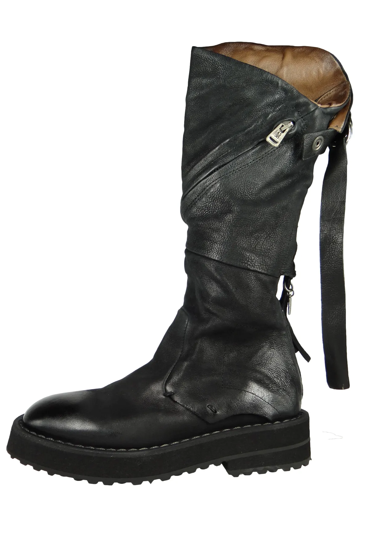 A.S.98  Damen Sportliche Stiefel 9419 Chimica A58302-0201 Schwarz 6002 Nero Leder