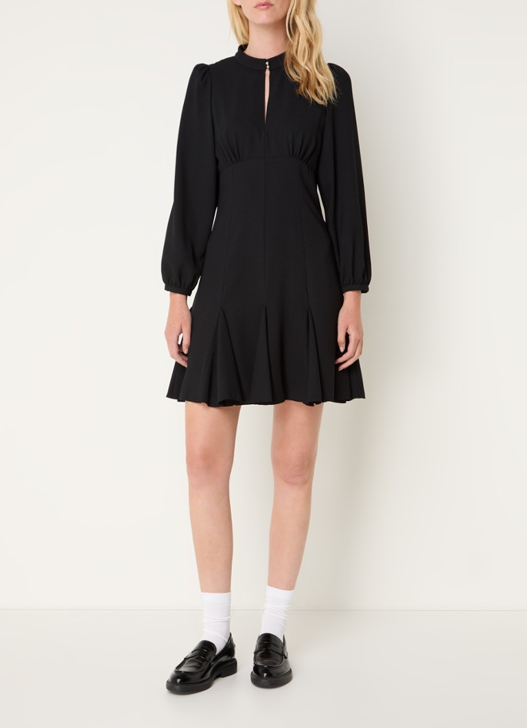 Vestido túnica corto HUGO BOSS Kahera con detalles perforados