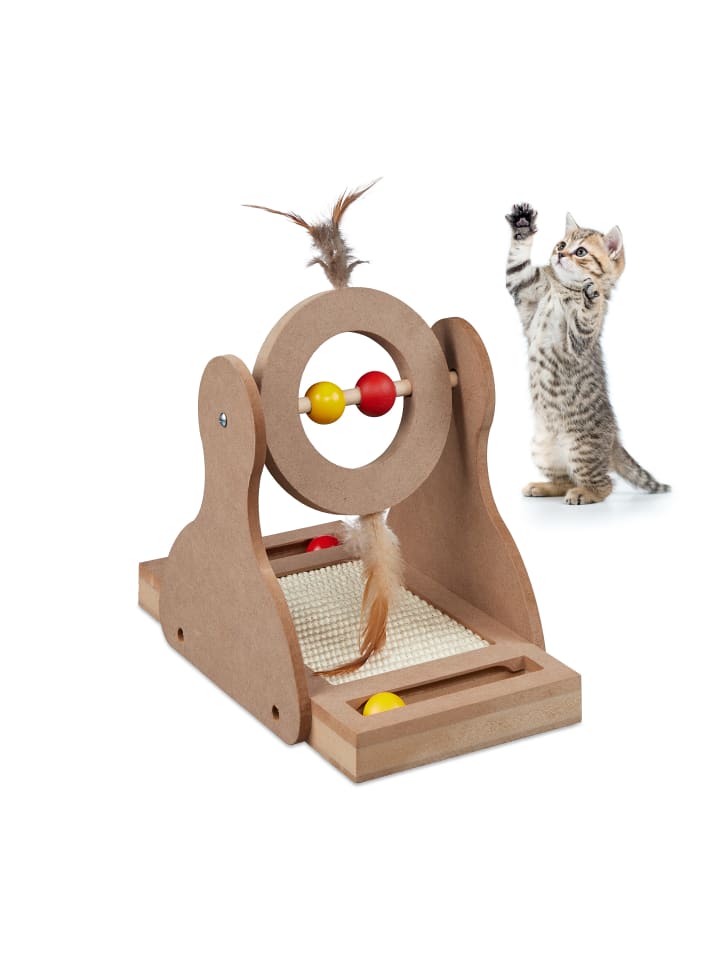 relaxdays Kratzspielzeug in Natur - (B)17 x (H)30 x (T)30 cm günstig kaufen onesize