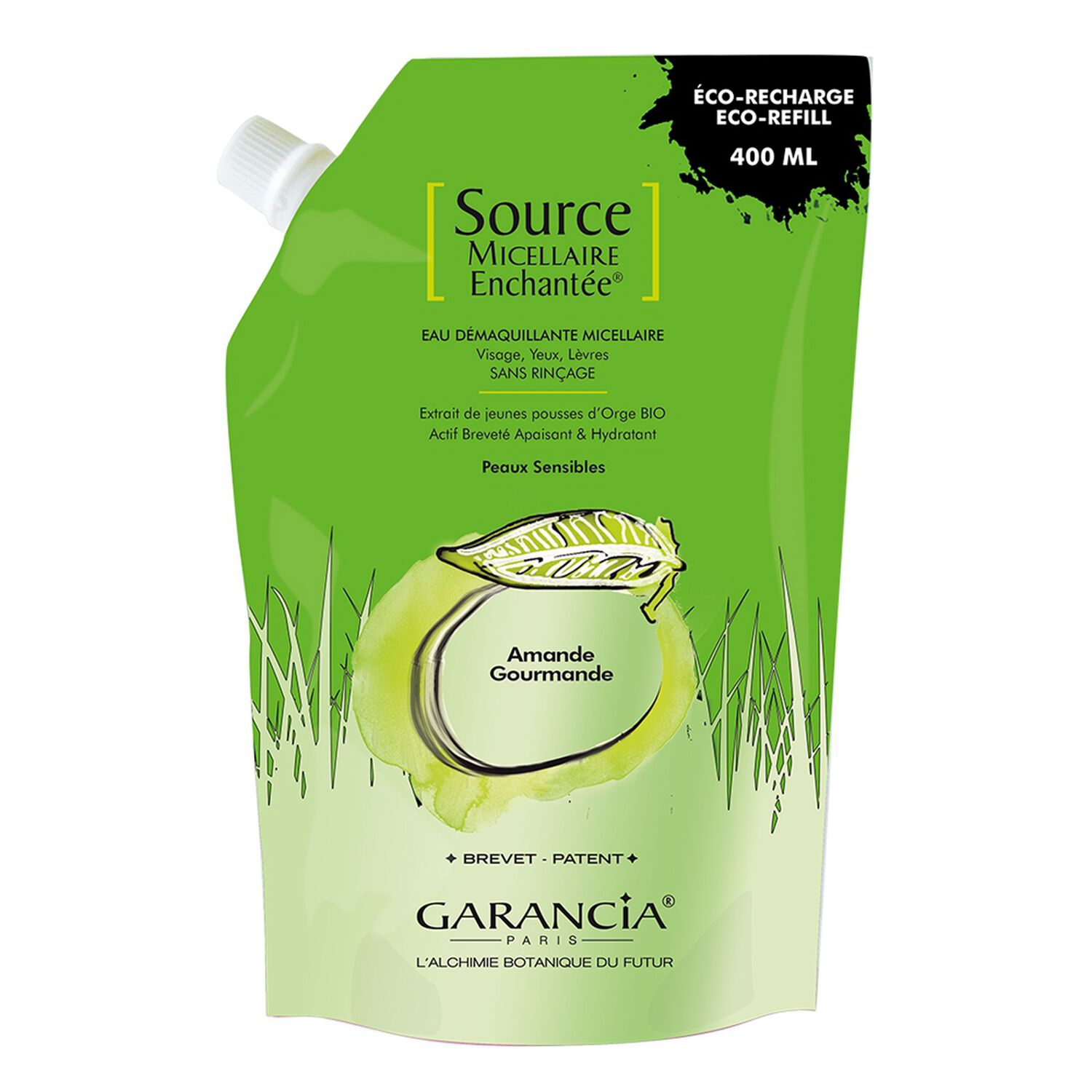 Garancia Source Micellaire Enchantée Eau Micellaire 4 en 1 - Éco-Recharge Amande