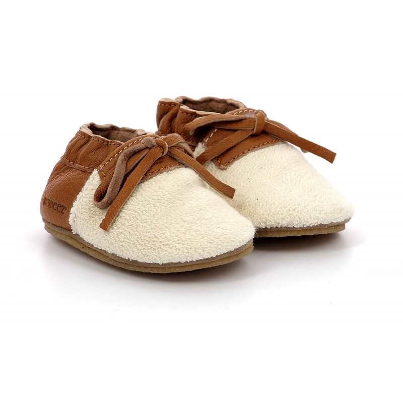 Chaussons cuir tannage vegetal Fleece Crp