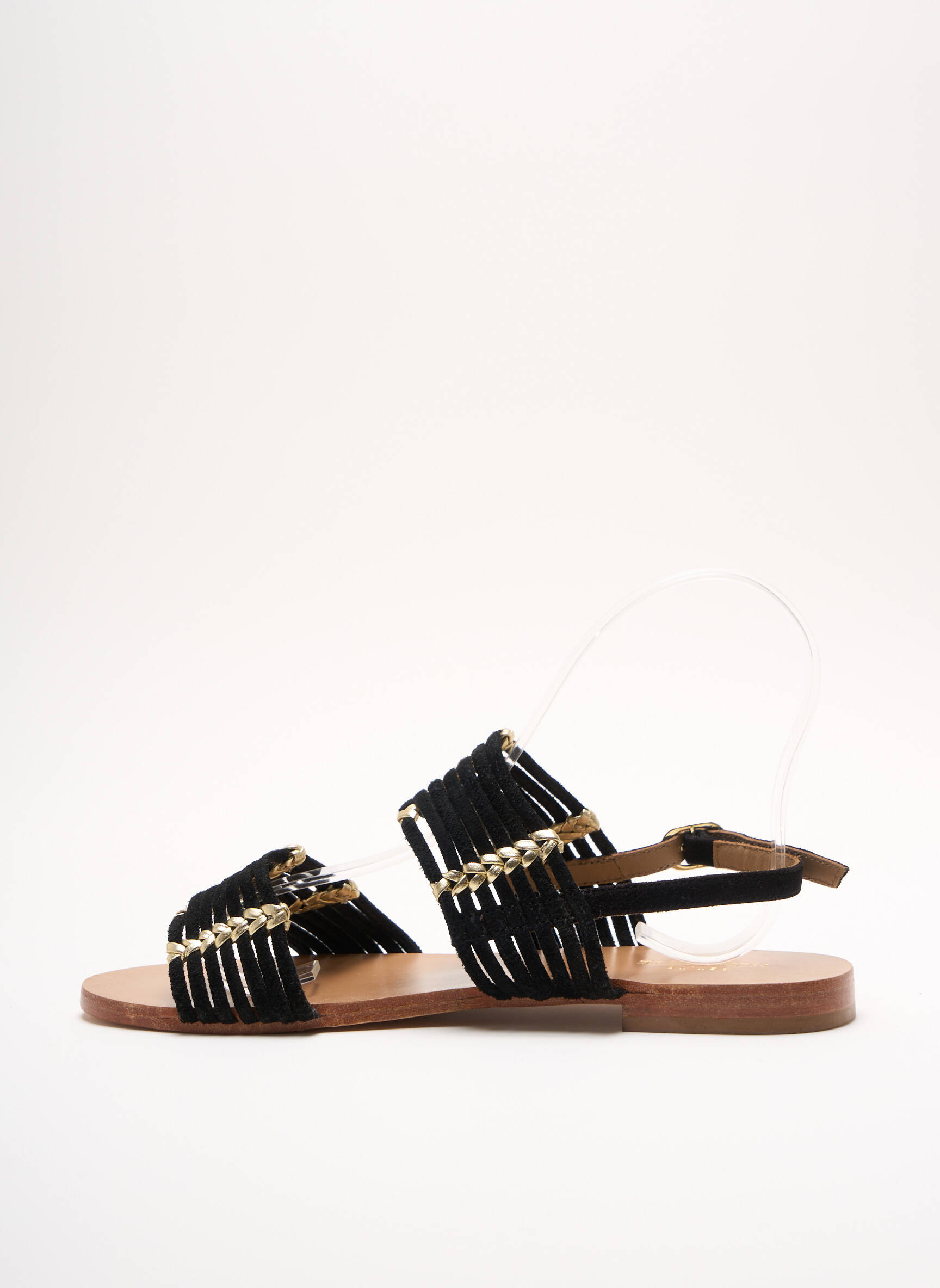 Petite Mendigote Sandales Nu Pieds Femme couleur noir
