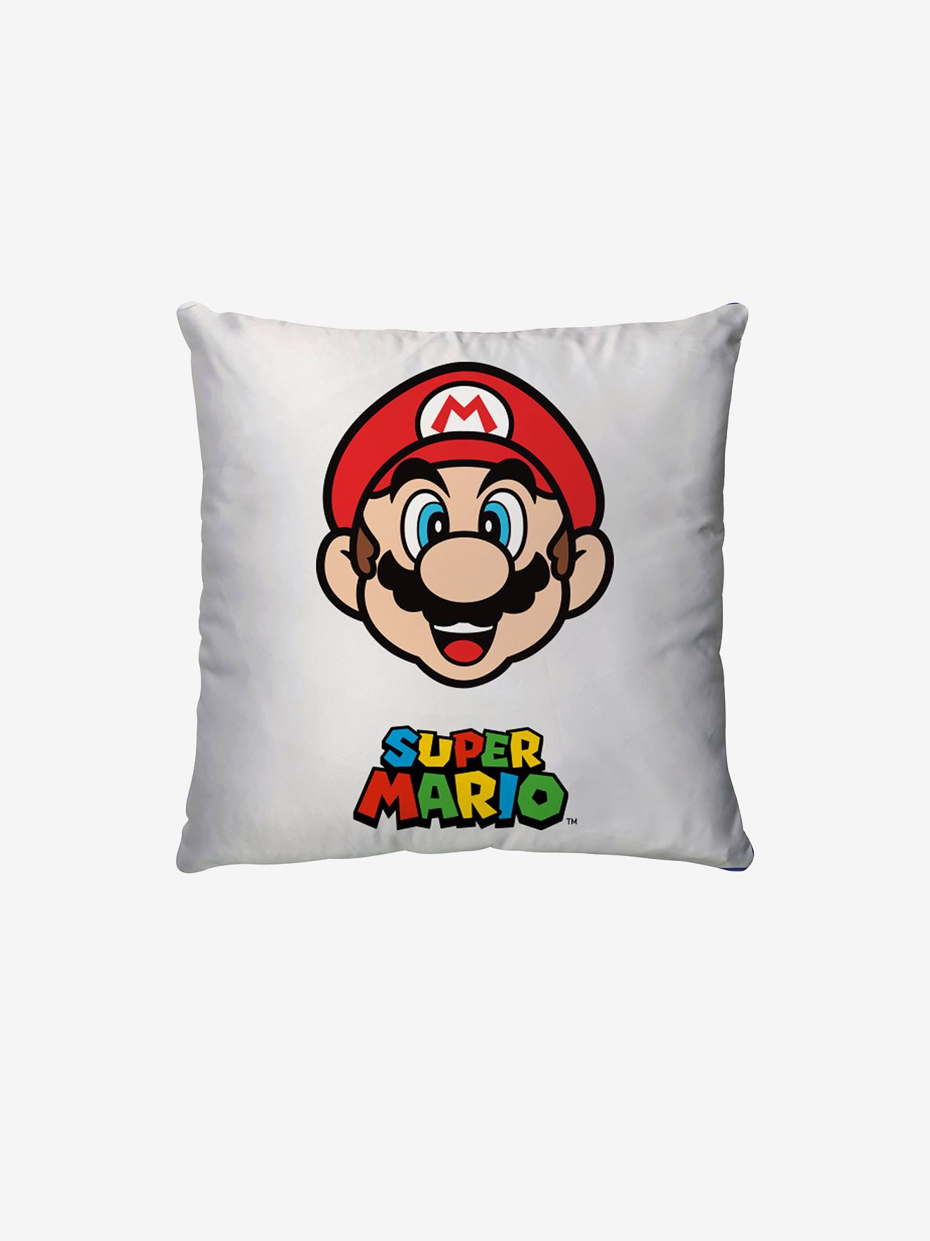 Parure housse de couette + taie d'oreiller enfant Super Mario® et Luigi blanc