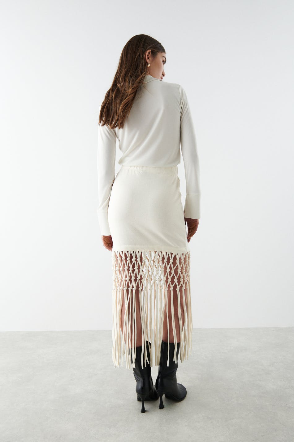 Sunny fringe skirt
