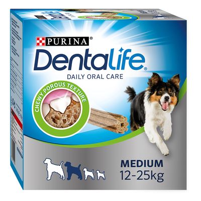 PURINA Dentalife Tägliche Zahnpflege-Snacks für mittelgroße Hunde