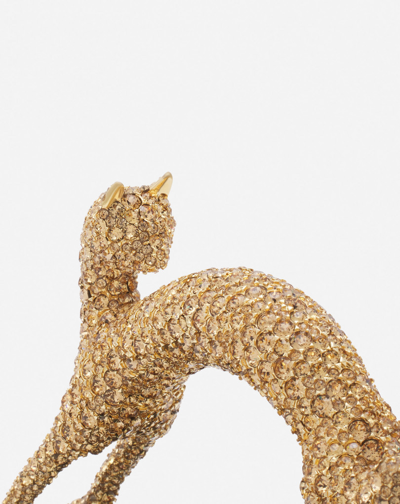 SAC PENCIL CAT NANO EN CUIR AVEC STRASS