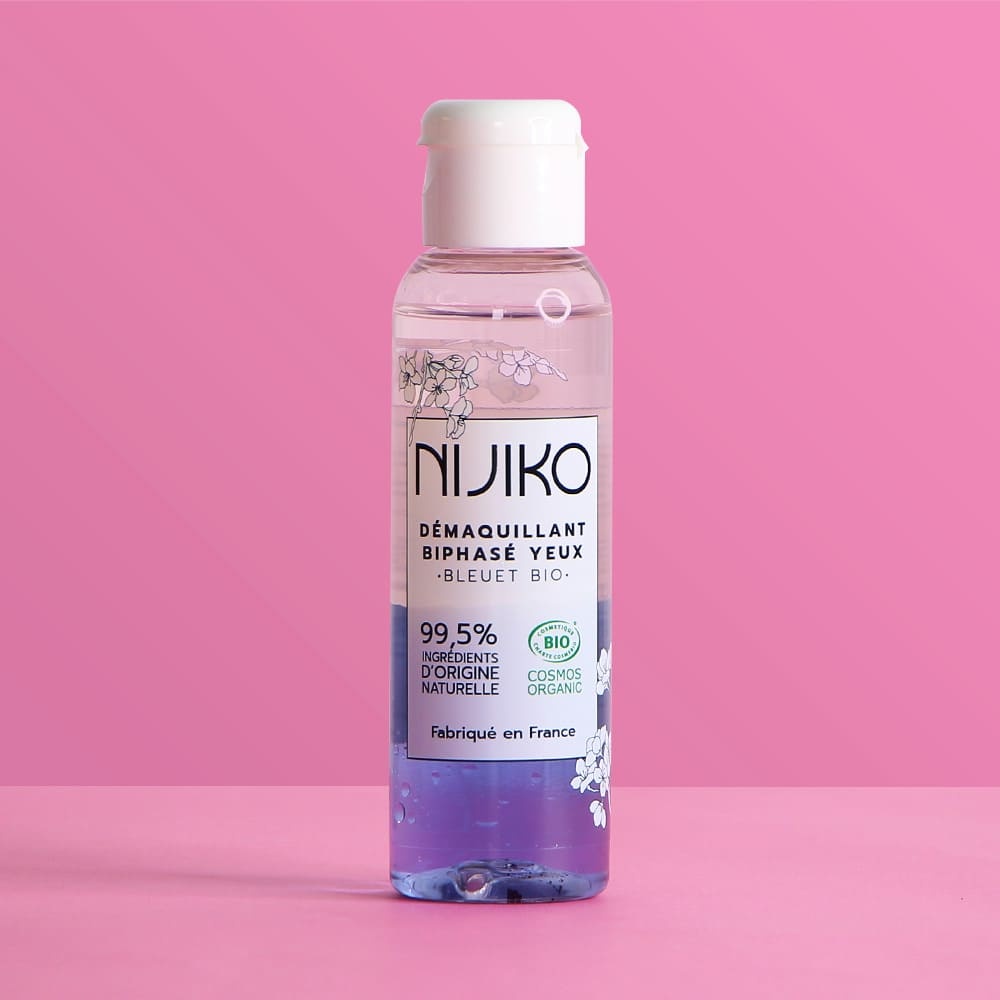 nijiko Démaquillant Yeux Bio à l'Eau de Bleuet Démaquillant et nettoyant
