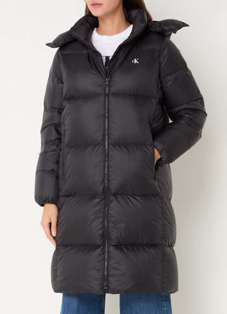 Calvin Klein down-filled puffer jacket with detachable hood