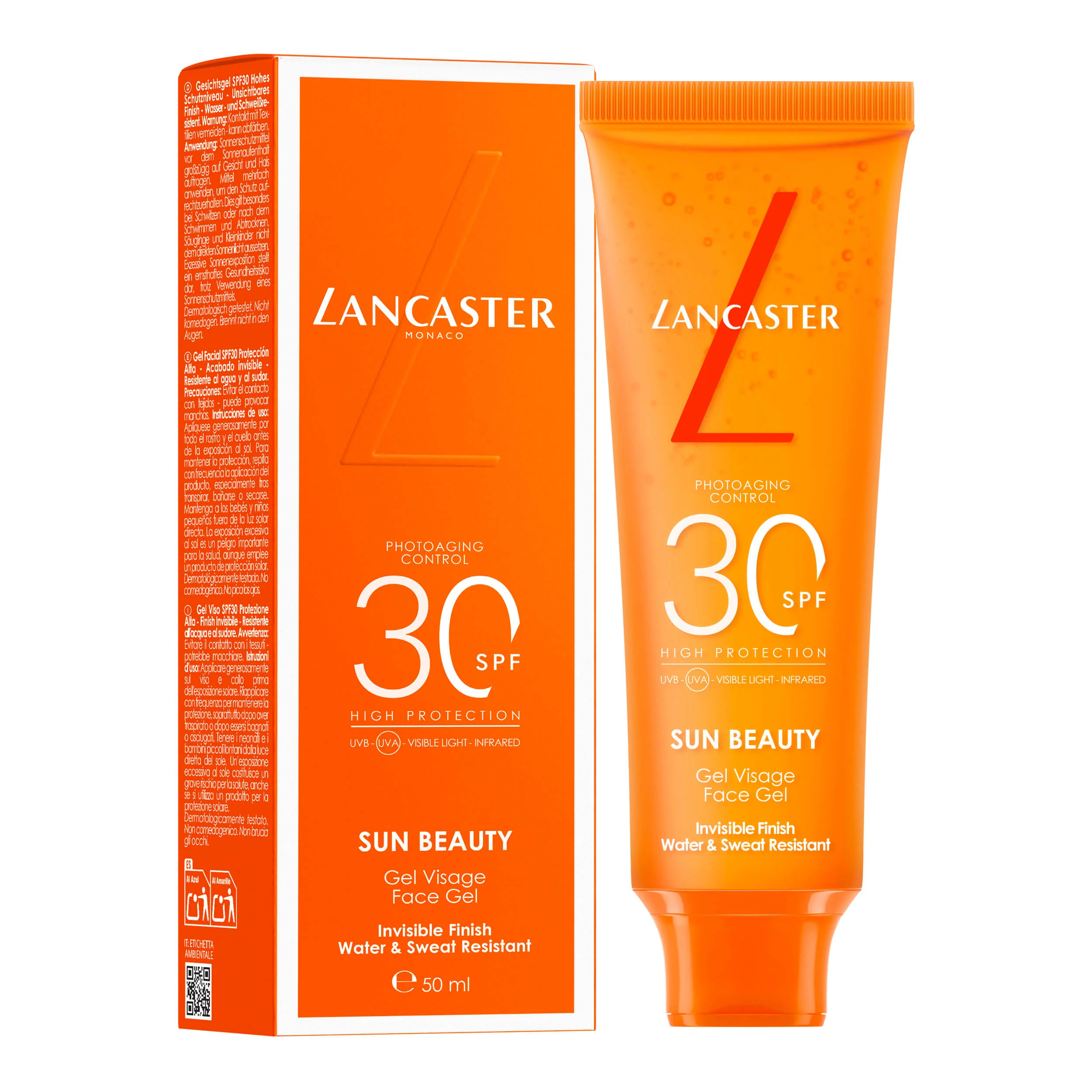 Gel facial invisible Sun Sport SPF30 - Protector solar facial de alta protección.