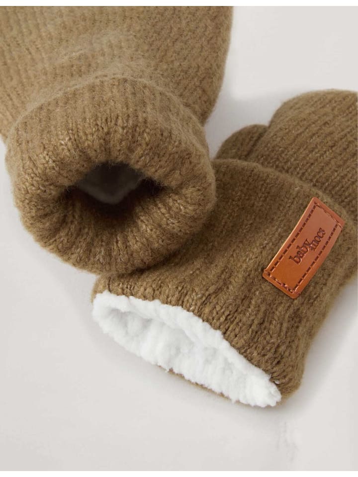 BabyMocs Handschuhe Vegan in dunkelbraun günstig kaufen onesize