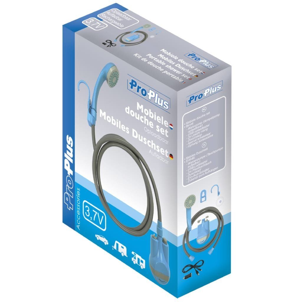 ProPlus Solardusche Tragbares Duschset Wiederaufladbar 3,7 V