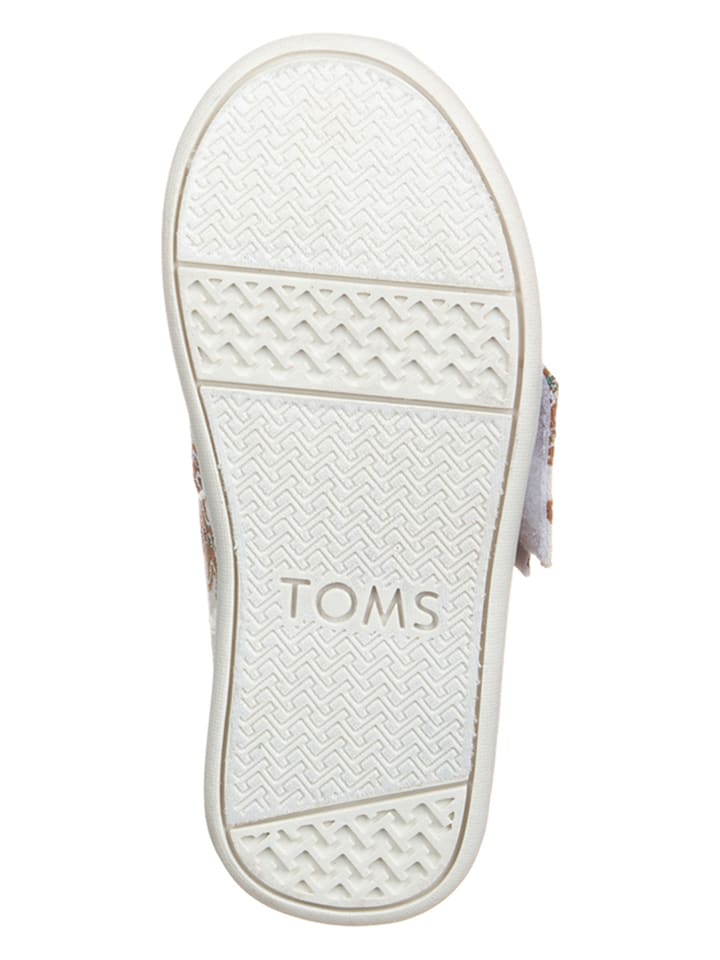 TOMS Slipper in Weiß/ Hellbraun günstig kaufen