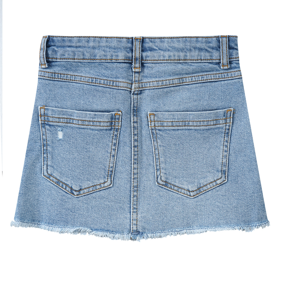 Mädchen Jeansrock im Used-Look