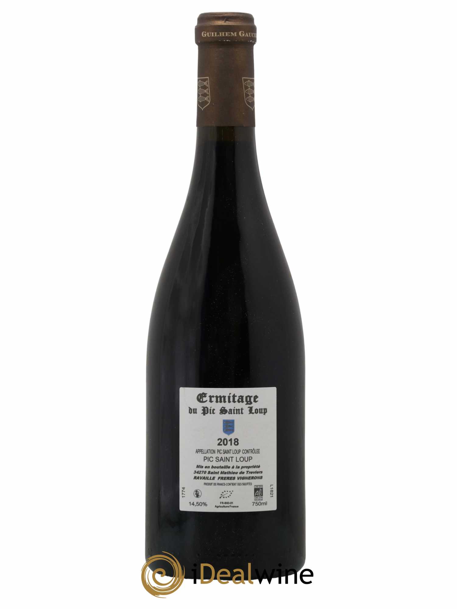Pic Saint-Loup Héritage du Pic Saint-Loup (anciennement Ermitage) Guilhem Gaucelm Ermitage du Pic Saint-Loup 2018 - Lot de 1 Bouteille