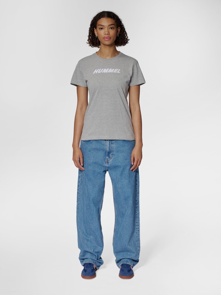 Hummel Hummel T-Shirt Hmlelemental Damen in GREY MELANGE günstig kaufen
