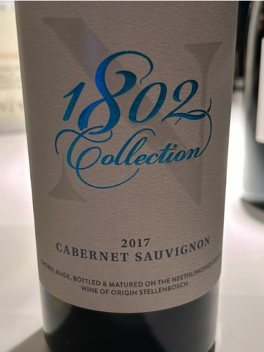 Neethlingshof Estate 1802Collection Cabernet Sauvignon 2017