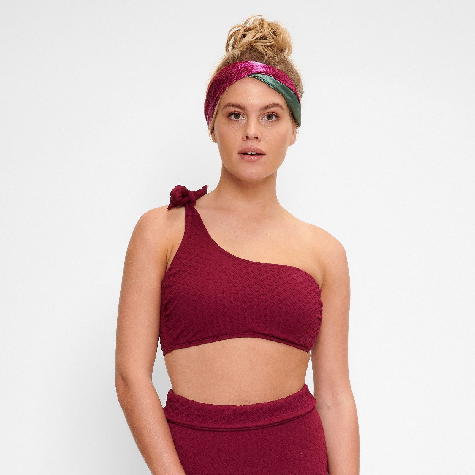 LingaDore 7102P violettes One Shoulder Bandeau-Bikini Oberteil