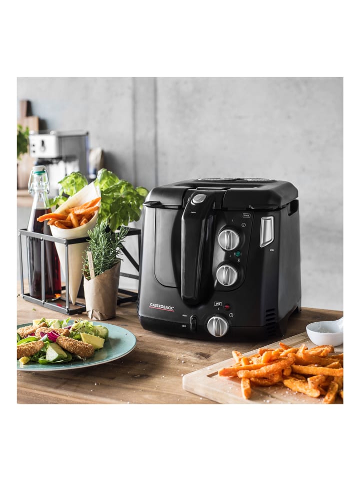 Gastroback 42580 Vita-Spin Fritteuse 2.5 l in Schwarz günstig kaufen onesize